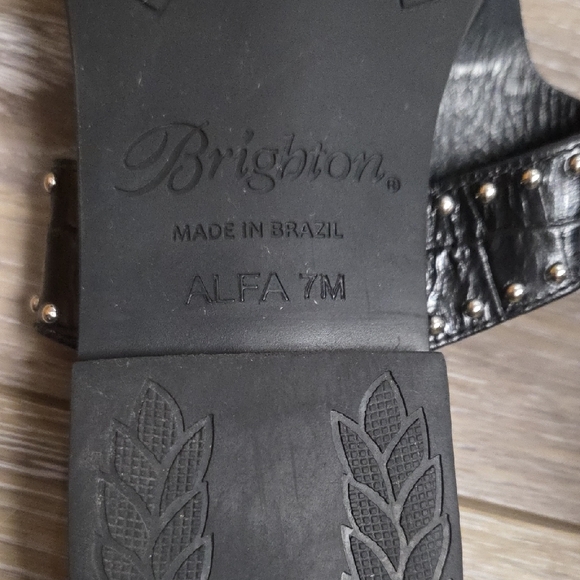 Brighton Black Studded Women's Sandals - Picture 5 of 8